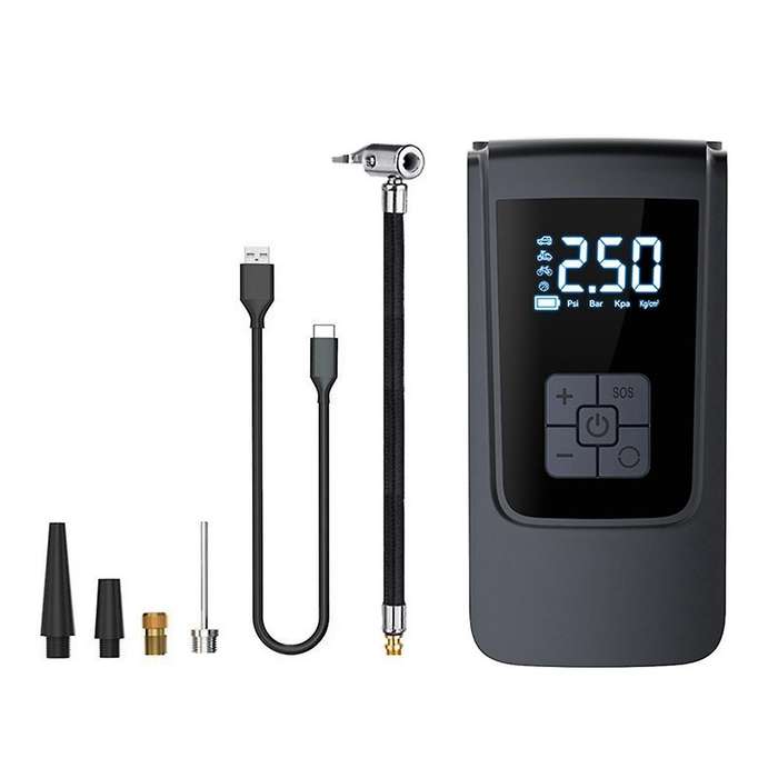 Digital Display Air Compressor Tire Inflator Cordless for Car Bicycle Tire Air Pump Portable Inflat