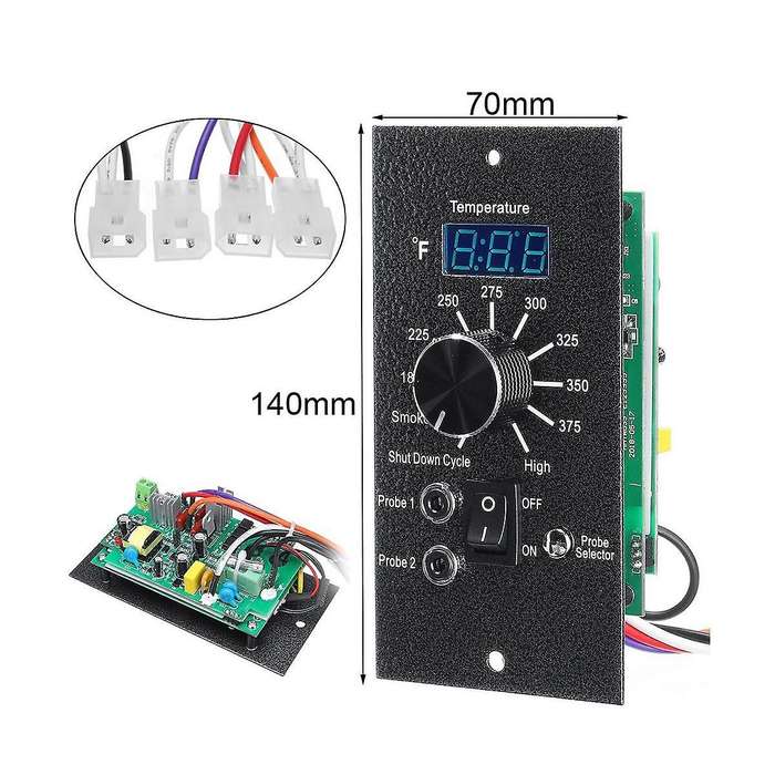 Digital Controller Grills Kit with 2 Meat Probes and Temperature Sensor for Grills Accessories