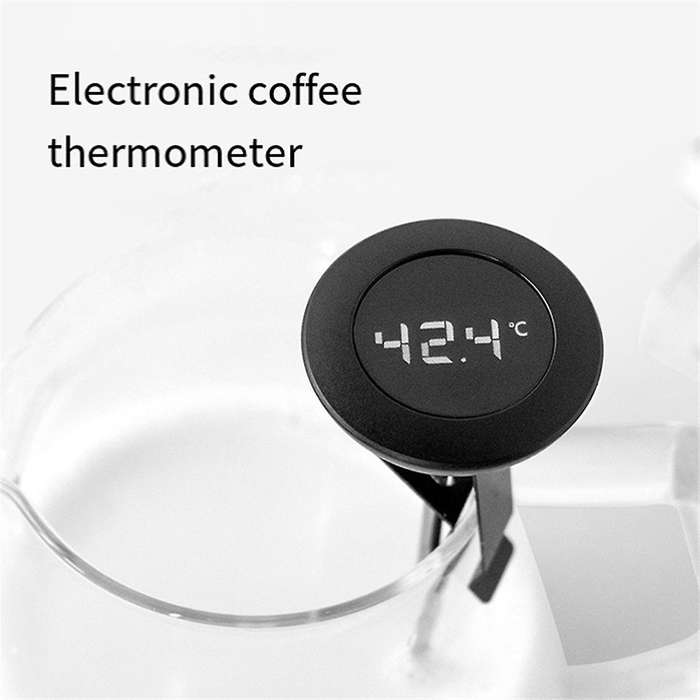 Digital Display Coffee Electronic Thermometer for Hand Drip Coffee Milk Frothing Pitcher Kitchen Tem