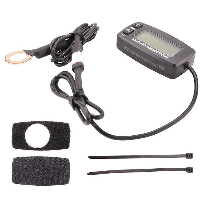 Digital LCD Engine Temperature Gauge Over-Temperature Alert with Sensor RL-TS002 for Motorcycle Dirt