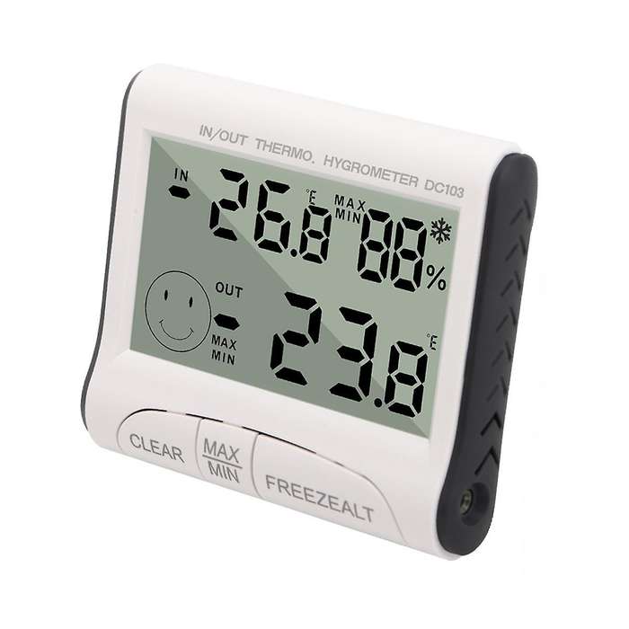 Digital Lcd Thermometer Hygrometer Indoor Mini Temperature Humidity Meter Sensor with Probe Frost A