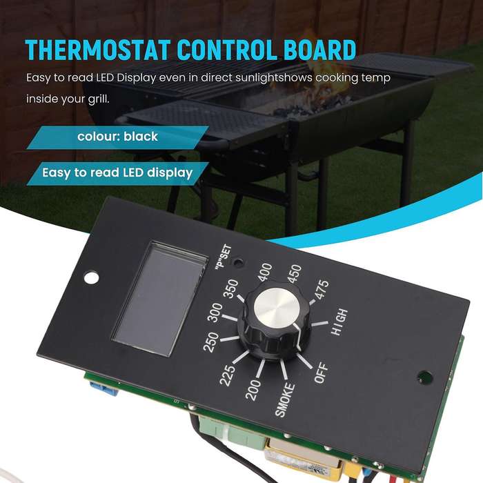 Digital Thermostat Control Board for Wood Pellet Grills, Compatible with Pb700, 340, 440, 820, Bbq