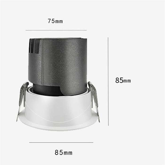 Dimmable Recessed Anti COB LED Downlights 5W LED Ceiling Lamps LED Ceiling Spot Lights Indoor Light