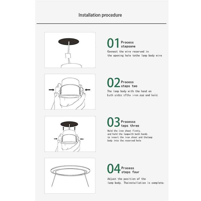 Dimmable Recessed Anti COB LED Downlights 5W LED Ceiling Lamps LED Ceiling Spot Lights Indoor Light
