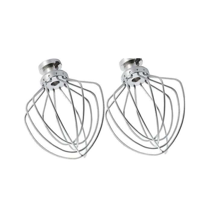 Dishwasher Safe Wire Whip Attachment 6 Wire Whisk Upgrade Real Stainless Steel Fits Tilt-head Stand