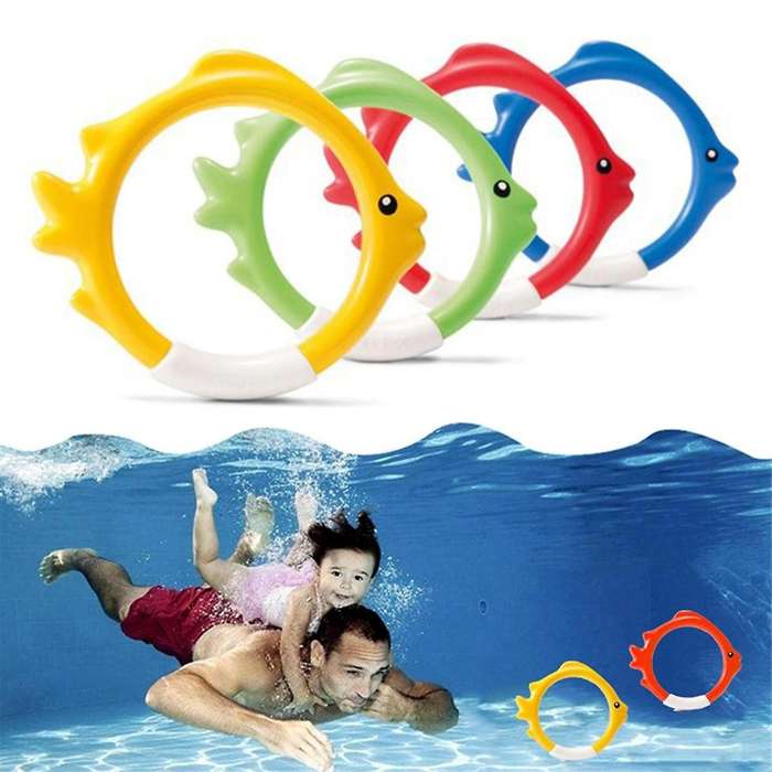 Diving Rings Toys Diving Toy to Dive 8pc Swimming Training Form Swimming Form