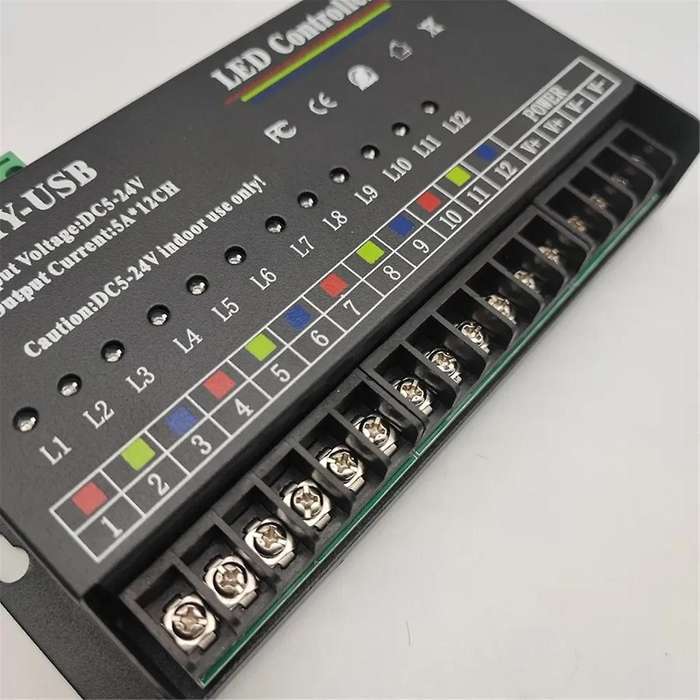 DIY Autonomous Programming Controller 12Way Programmable USB DIY LED RGB Controller for 3528 5050 St