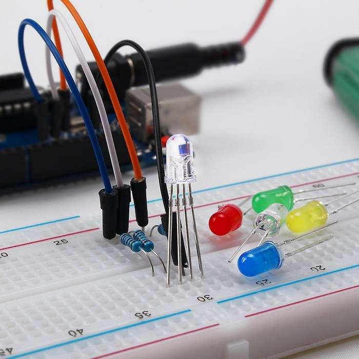 DIY Electronics Basic Kit Breadboard Jumper Wires,Resistors,Buzzer for R3 Mega256