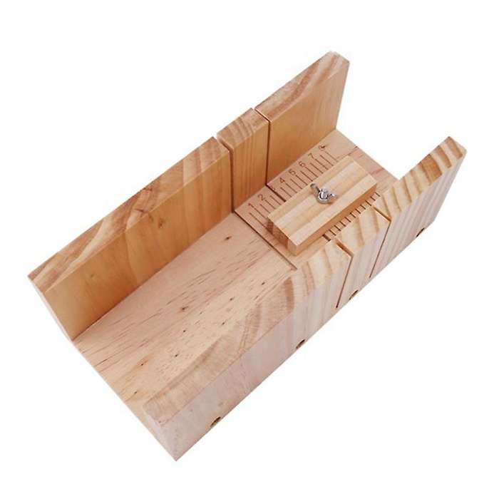 DIY Soap Silicone Mold Set, Adjustable Wooden Soap Knife Handmade Soap DIY Tool Silicone Soap Silico