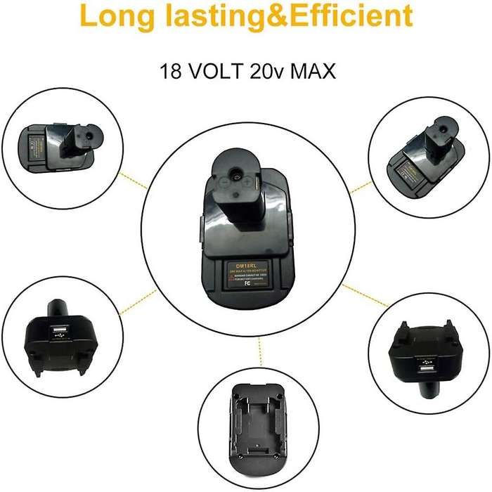 DM18RL Battery Adapter for for Milwaukeee 20V/18V Li-Ion Battery Convert to for 18V P108 ABP1801 Bat