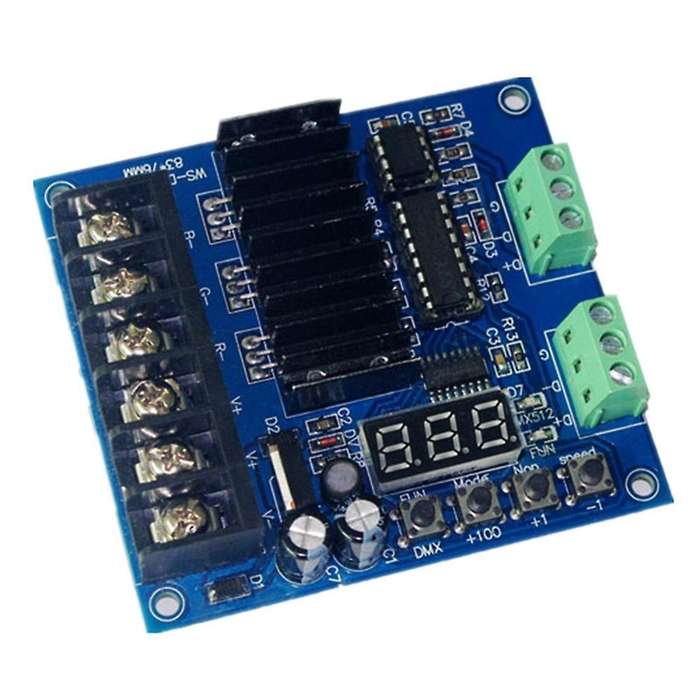 DMX512 WS-DMX-D3CH Decoder DC5-24V RGB LED Controller Dimmer Drive for LED Strip Lights Lamp Constan