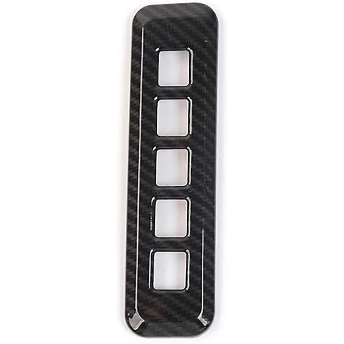 Door Carbon Fiber Password Lock Panel Trim Cover, Button Keyboard Trim Strip for 2015-2020