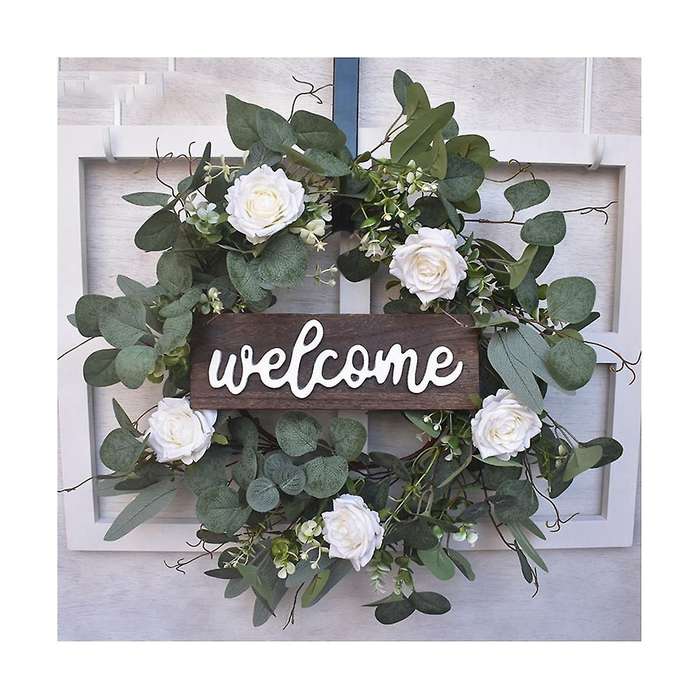 Door Decoration Christmas Eucalyptus Small Famous Brand Wreath Door Hanging Christmas Wreath