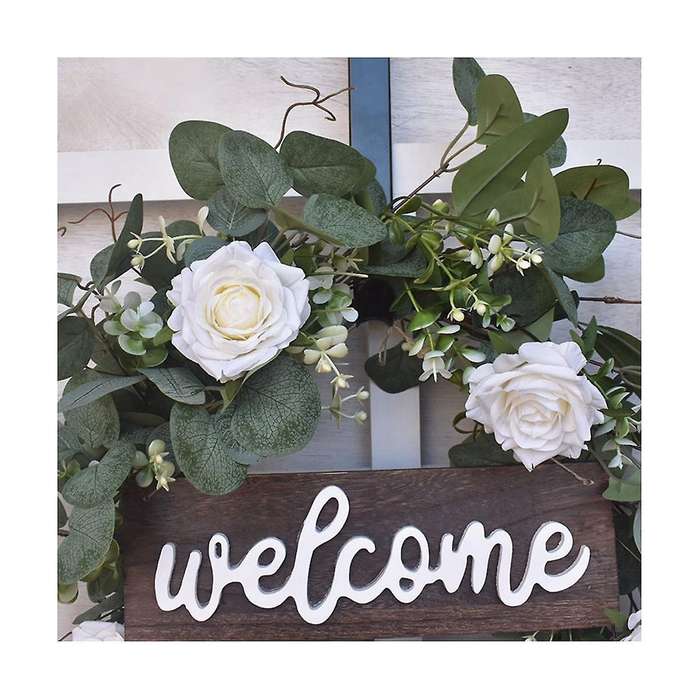 Door Decoration Christmas Eucalyptus Small Famous Brand Wreath Door Hanging Christmas Wreath