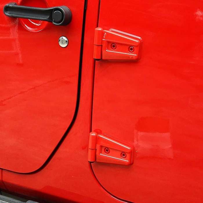 Door Hinge Covers Protector Fits for Wranlger Unlimited Sports Accessories 2007-2018 JK JKU 8Pcs
