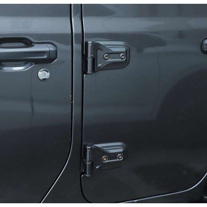 Door Hinge Kit, 8PCS Front Door Rear Door Hinges for Wrangler JL 4-Door 2018-2022 JT 2020-2022 ,Blac