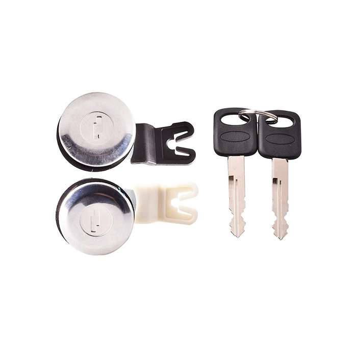 Door Lock Cylinder&Key Set Compatible for E150 E250 Econoline Van F250 Super Duty Truck Explorer Doo