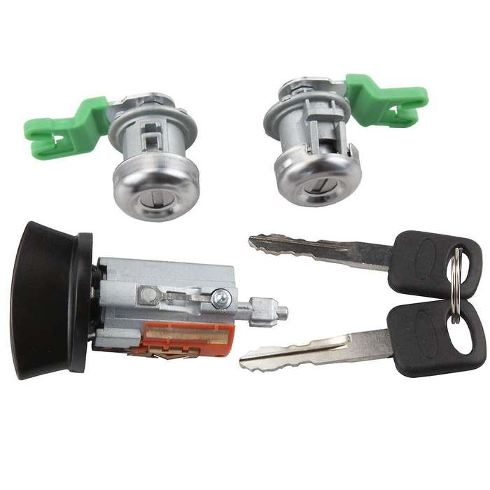 Door Lock Cylinder & Ignition Switch with Key Set for F250 F350 Excursion Expedition 1997-2007 7033