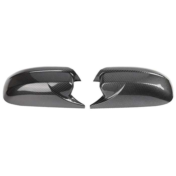 Door Side Rearview Mirror Cover Trim Horn Style Exterior Accessories for Charger 2011-2023 Carbon Fi