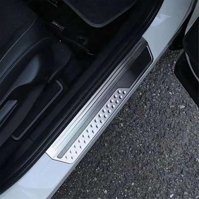Door Sill Scuff Plate Guard Protector Cover Trim for Vezel -v E:hev 21-22 Exterior Outer Welcome Ped