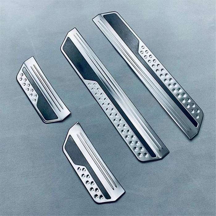 Door Sill Scuff Plate Guard Protector Cover Trim for Vezel -v E:hev 21-22 Exterior Outer Welcome Ped