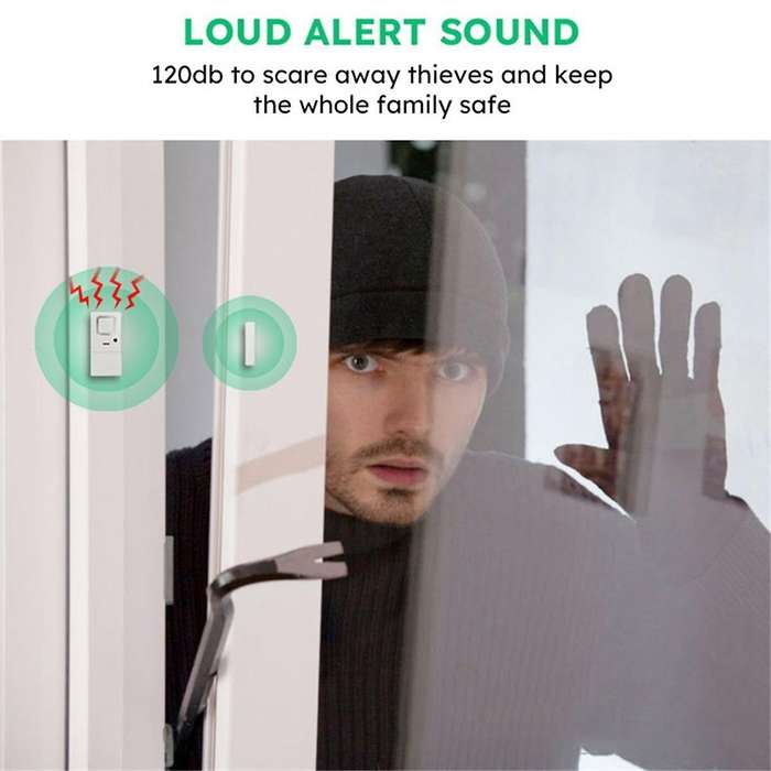 Door Window Alarms, Adjustable Volume, Chime/Alarm, Door Window Alarm Sensor for Home Security, Kids