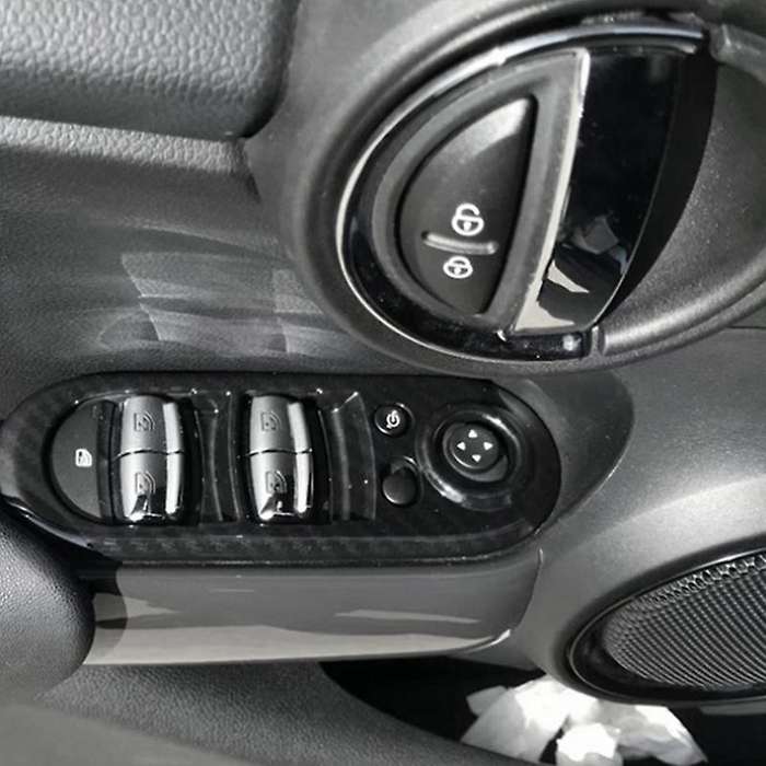 Door Window Control Covers Lifter Switch Interior Mouldings Handrail Cover Sticker Case for F55 F56