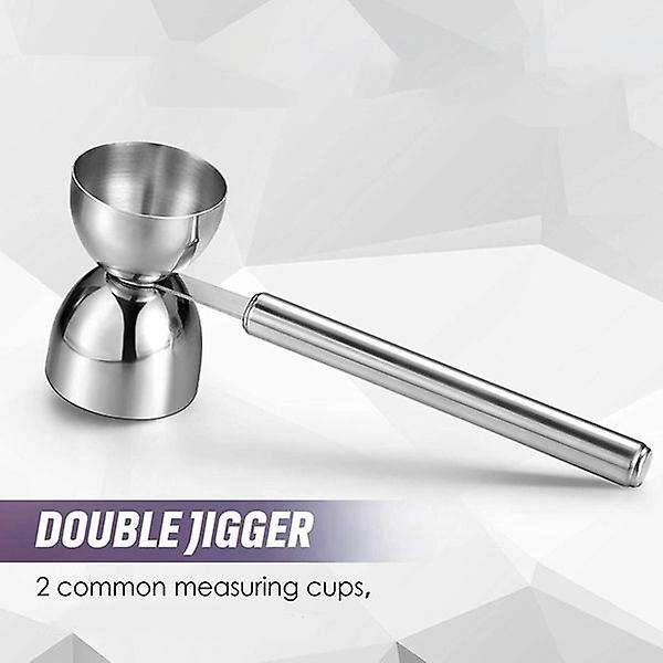 Double Cocktail Jigger,Double Jigger Cocktail Measuring Cup with Handle for Bar Home Measuring Tool