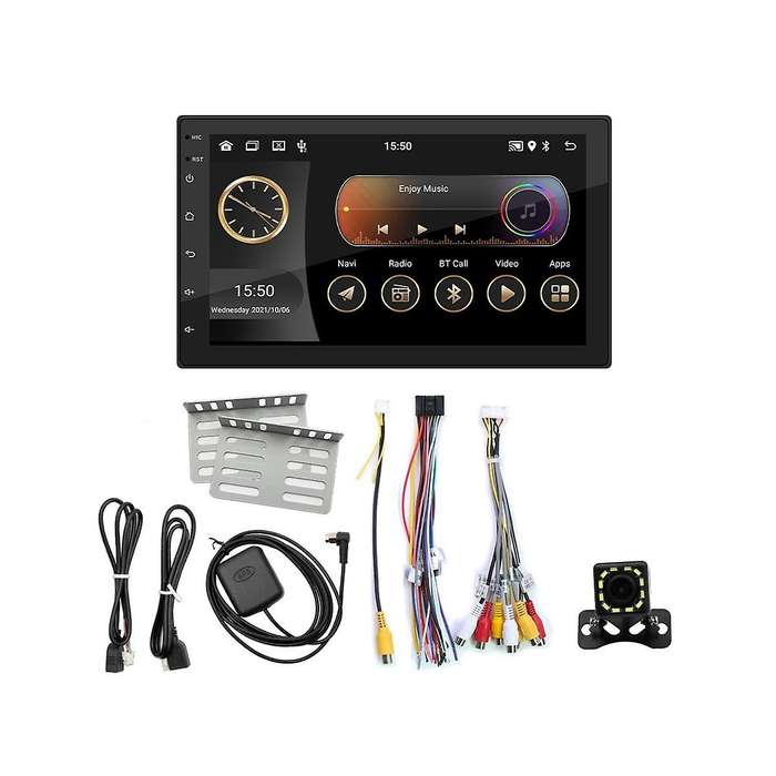 Double Din Car Stereo Carplay Android Auto, 2+32g 7 Inch Touchscreen Radio,bluetooth,fm Receiver,ca