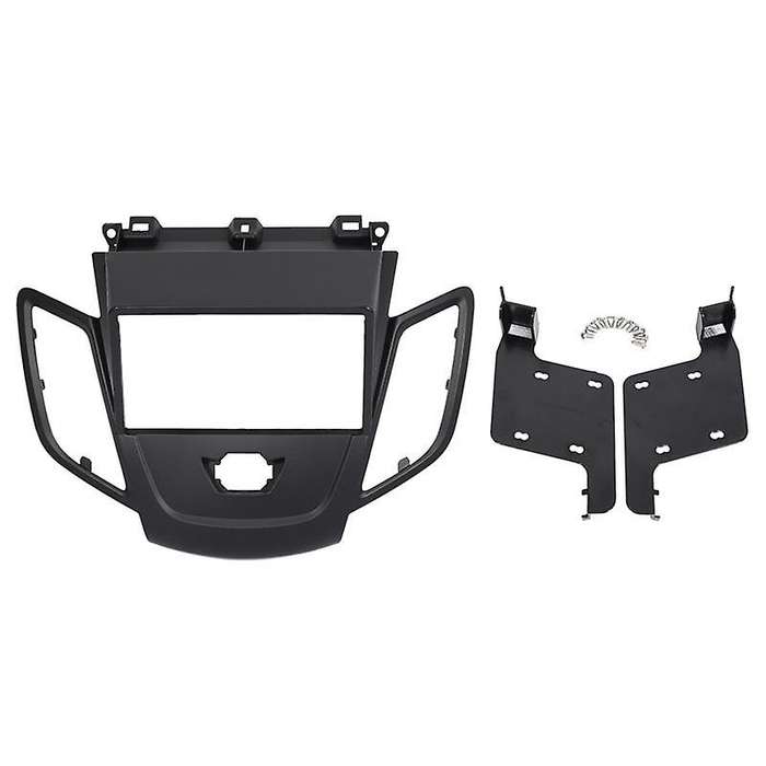 Double Din Radio Fascia for Fiesta 2008-2017 Panel Dash Mount Installation Trim Kit Face Black Fram