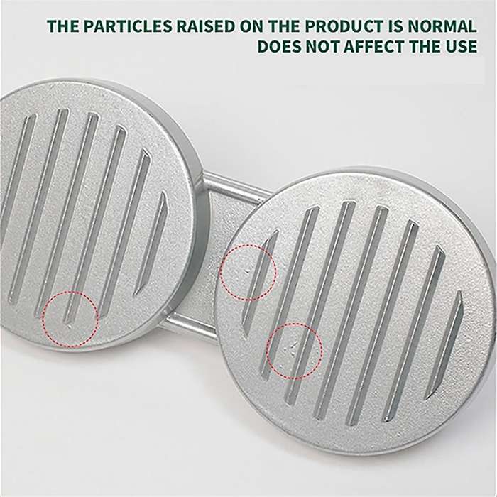 Double Hamburger Press, Aluminium Alloy Burger Patty Maker with Wooden Handle, Meat Press, Round Ha