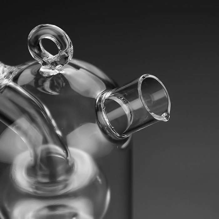 Double Layer Sauce Oil Bottle 2 in 1 Vinegar Glass Bottle Condiment Seasoning Sealed Bottles Jars