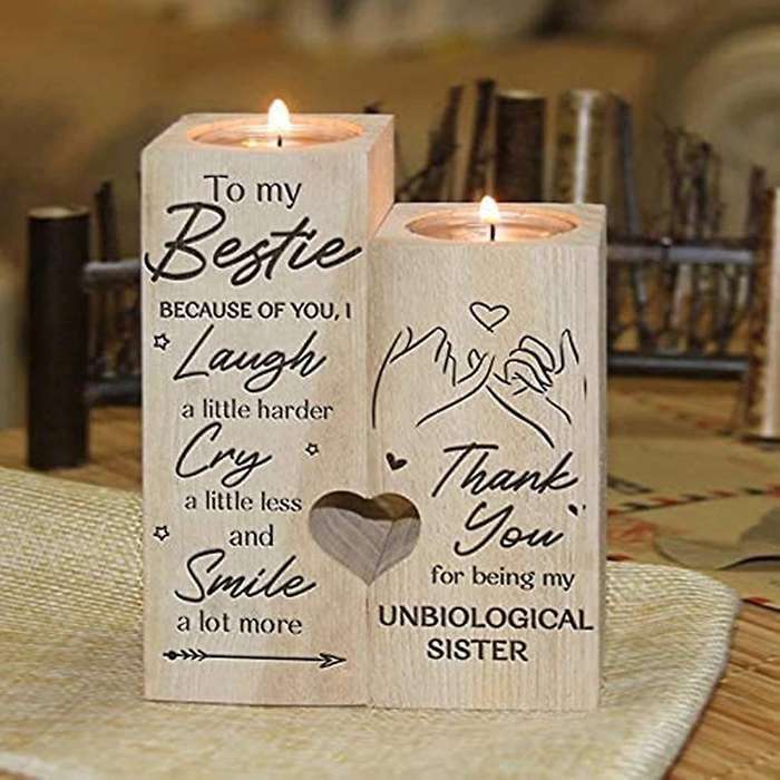 Double-sided Printed Candle Holder- Candle Birthday Gift Christmas Gift For