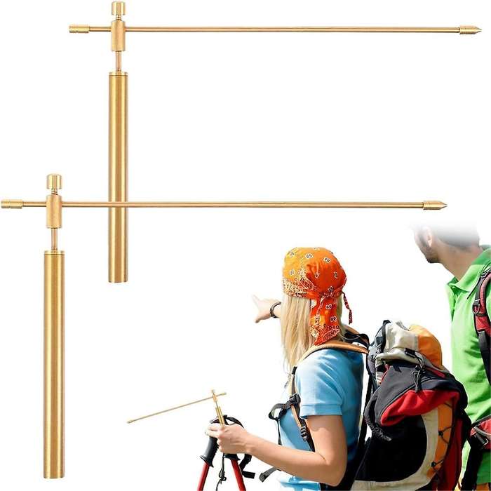 Dowsing Rods Copper 1 Pair Smooth Rotation Divining Rods Solid Copper Rods Dowsing Rods Spiritual wi