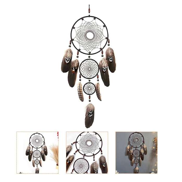 Dreamcatcher Catchers Catcher Black Wall Art Catcher Large Macrame Wall Hanging Window Decor Hand D