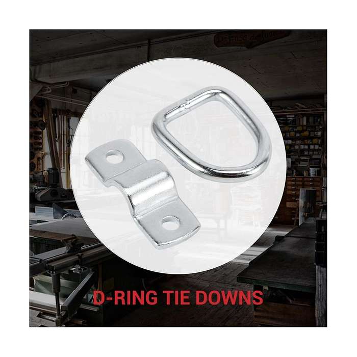 D-ring Tie Downs 1/4 Inch Anchor Lashing Ring for Loads On Trucks Heavy Duty Tie Down Ring with Mou