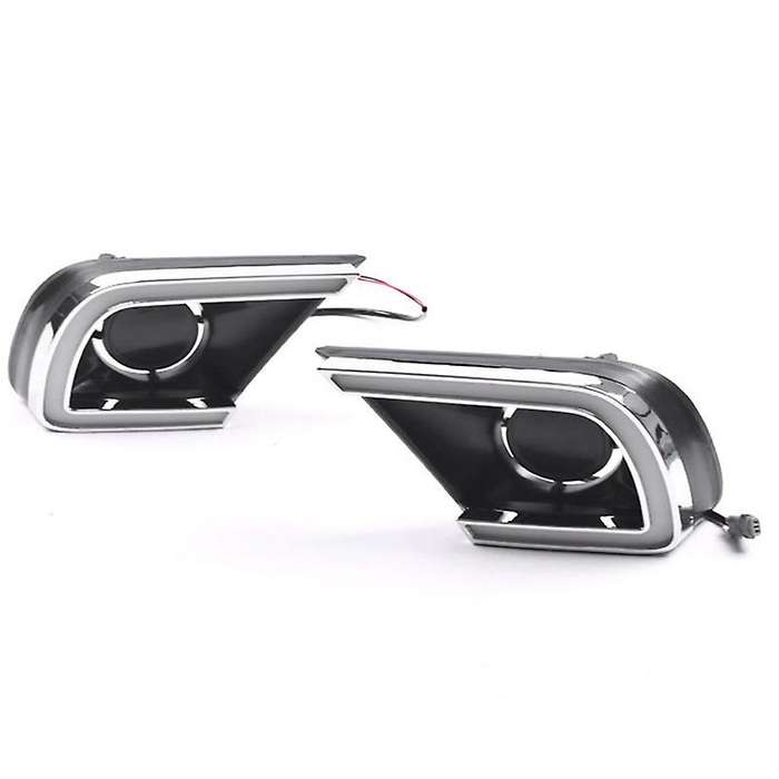 DRL with Turning Yellow Signal LED Daytime Running Light Led Fog Lamp Cover for 2013-2015