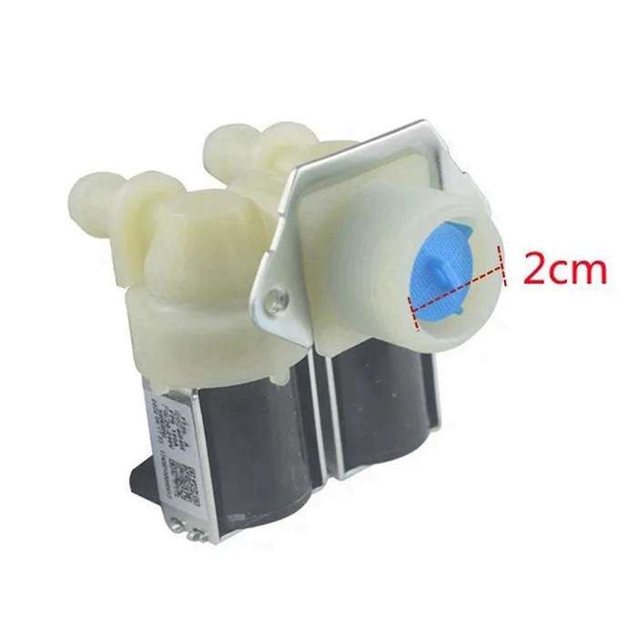Drum Washing Machine Inlet Water Valve Dual Heads Inlet Magnetic Valve for Cylinder Washing Machine