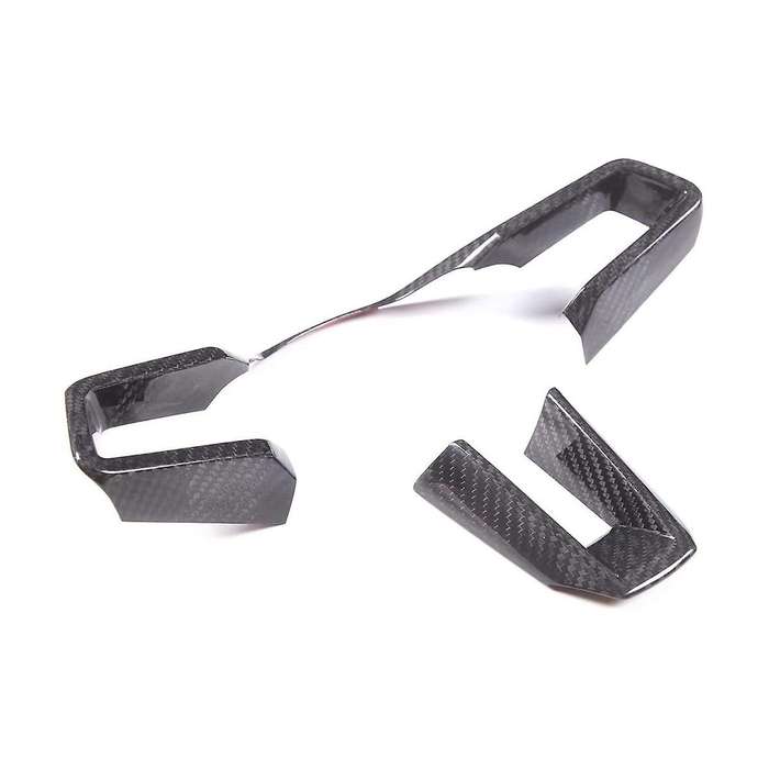 Dry Carbon Fiber Car Steering Wheel Button Frame Cover Trim Kit for 911 Taycan 2019-2023 Accessorie