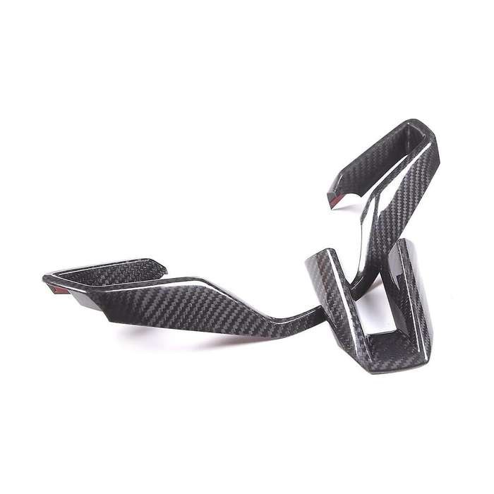 Dry Carbon Fiber Car Steering Wheel Button Frame Cover Trim Kit for 911 Taycan 2019-2023 Accessorie
