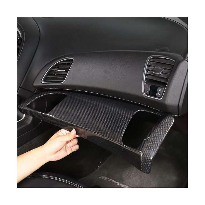 Dry Carbon Fiber Dashboard Panel Cover Trim Decor for C7 2014-2019 Accessories
