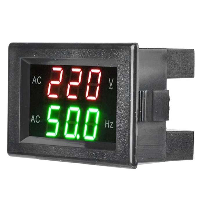Dual Display Voltmeter LED Detector Digital AC Monitor Gauge Panel Ammeter Generator Transformer for