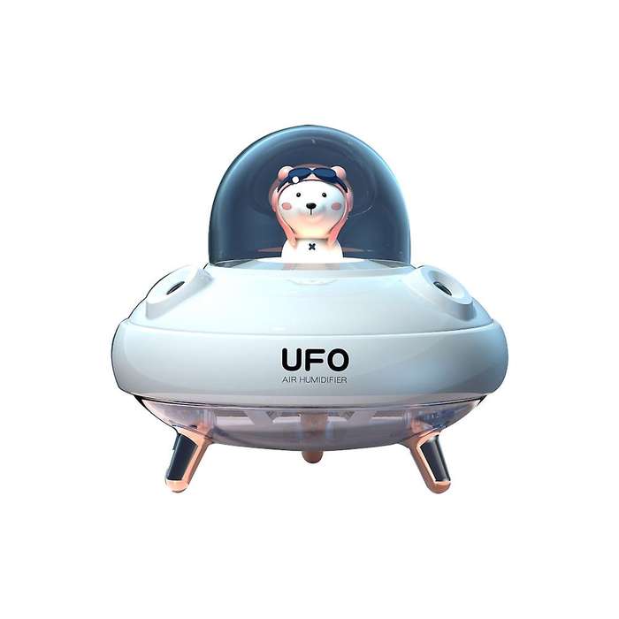 Dual Nozzles UFO Humidifier Desktop Air Humidifier Cute Planet Bear LED Light Ultrasonic Aroma Essen