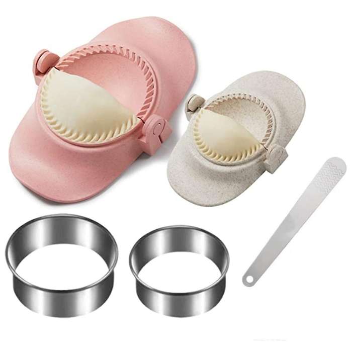 Dumpling Maker, Dumpling Dough Press Mold Set with Ring Cutter and Stuffing Spoon, Kitchen Gadget F