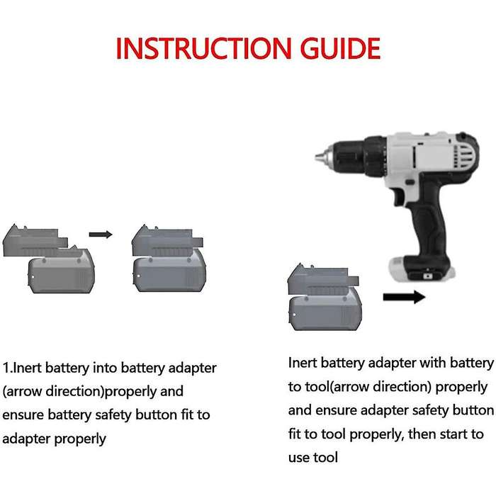 DW18ML Battery Adapter Converts for 18V Battery,Convert for 20V Battery to Milwaukeee 18V Tool Use