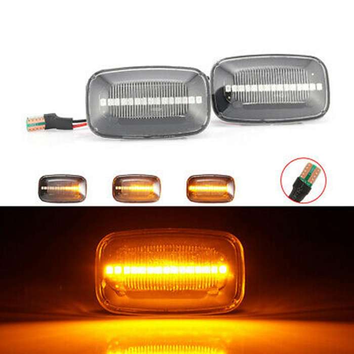 Dynamic LED Side Marker Fender Lights Flowing Turn Signal Light for Land Cruiser Landcruiser 70 80