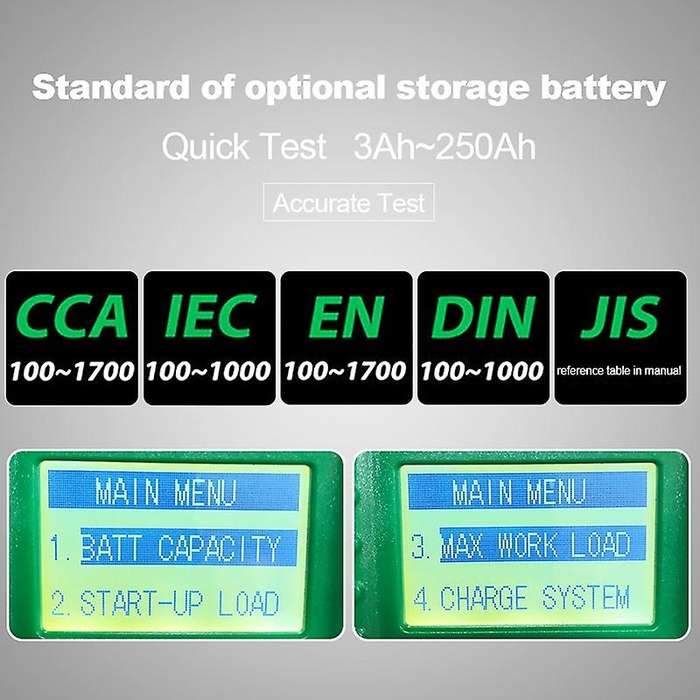 DY219A Car Battery Tester 12V/24V 100-1700CCA Digital Auto Battery Analyzer Tools for Voltage Load C