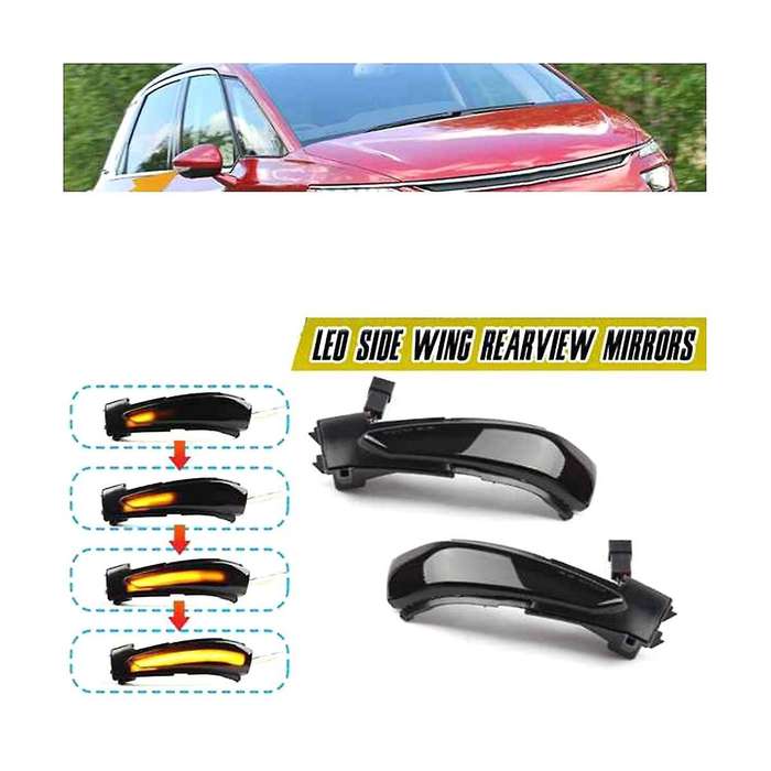 Dynamic LED Turn Signal Light Rearview Mirror Light Indicator for 508 C4 DS5 2011-2018