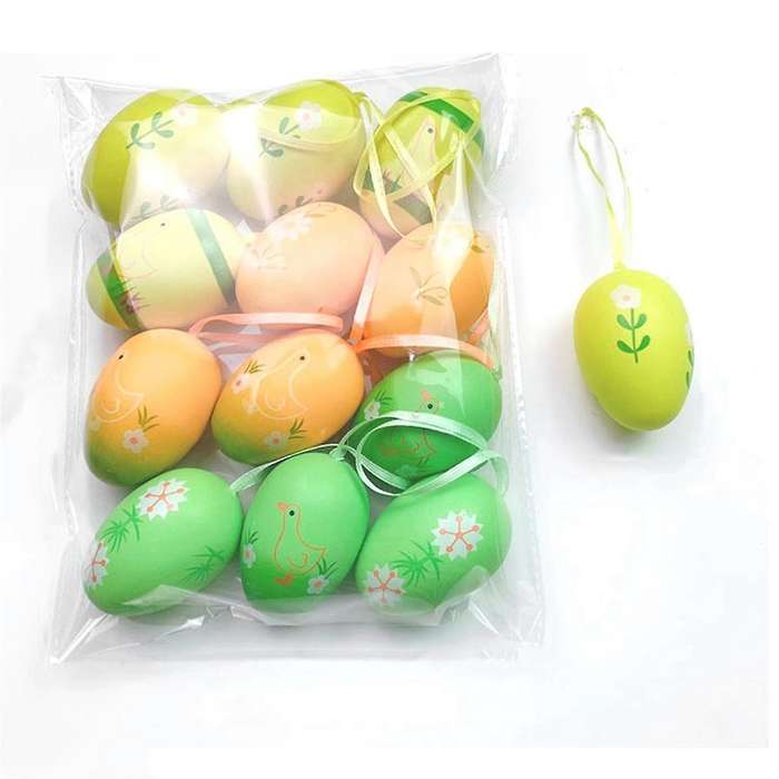 E Easter DIY Hand-Painted Eggs Kindergarten Coloring Toys Simulation Eggs Coloring Eggs