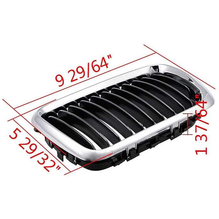 E36 Grill,Black Kidney Front Bumper Kidney Grille Grills for  E36 3-Series 318I 323I 328I M3 1997-19